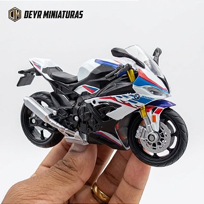 Miniatura BMW S 1000 RR Tricolor 2021 RMZ City 1:18