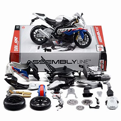 Miniatura BMW S 1000 RR Maisto Assembly Line 1:12 Kit para Montar