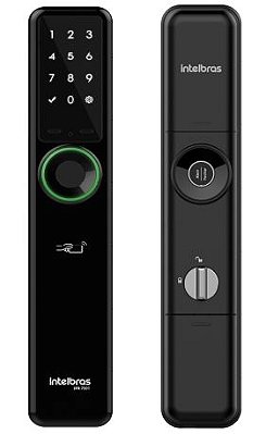 Fechadura Smart IFR 7001+ Intelbras Leitor de Biométrico, Senha, Tag e Abertura Por Aplicativo