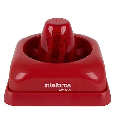 Sinalizador Audiovisual para alarme de Incêndio convencional SAV420C intelbras
