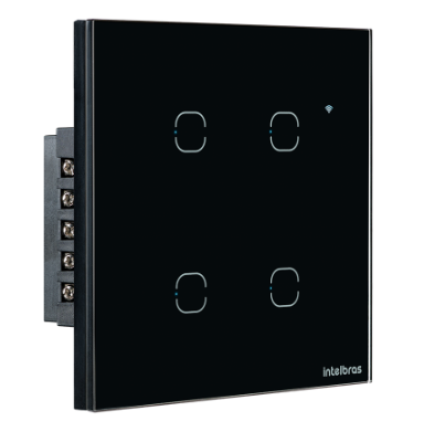 INTERRUPTOR SMART WI-FI TOUCH 4 TECLAS EWS 1004 PT - IZY
