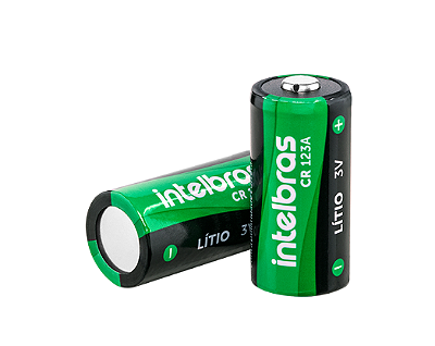 Bateria cilíndrica de lítio 3 V CR 123A Para Sensores IVP Sem Fio