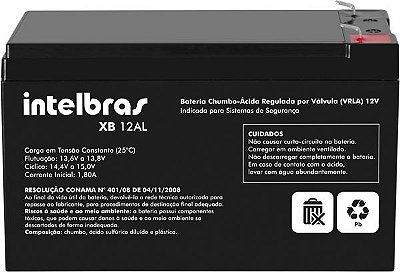 Bateria Selada 12V P/ALARME INTELBRAS XB 12AL