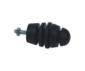 Pacote de isoladores Pretos com parafuso (PCTE C/100 PÇS)