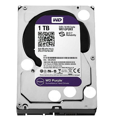 Hd 1tb Western Digital Purple Sata3 64mb Wd10purz para cftv