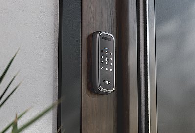 FECHADURA INTELIGENTE COM ACESSO VIA DA PALMA DA MÃO MFR 2040 INTELBRAS