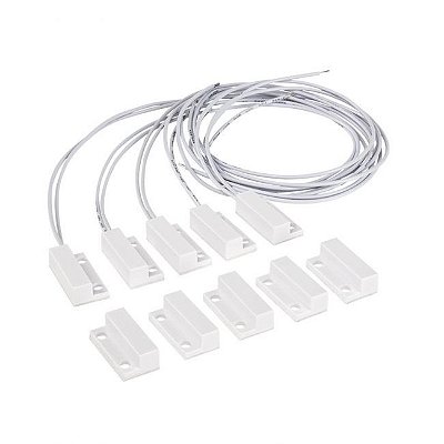 Sensor de Abertura Magnético Com Fio XAS de sobrepor Intelbras pac c/05uni