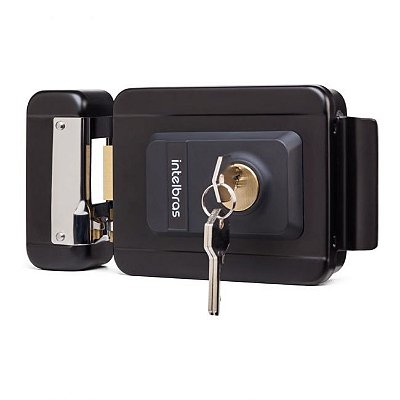 Fechadura Elétrica Intelbras FX 2000 Preta Universal