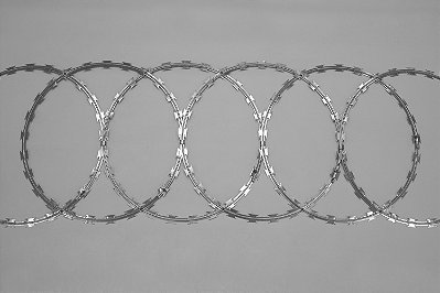 Concertinas Flat Clipada comprimento de até 10m e 45cm altura