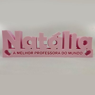 Letreiro com 1 Nome e Frase