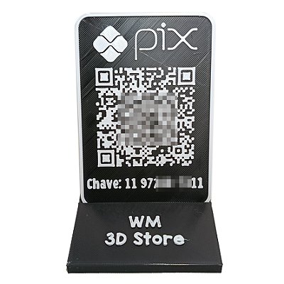 Plaquinha PIX QR Code