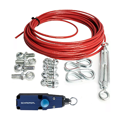 CHAVE DE EMERGENCIA TENSIONADA POR CABO ZQ700 2NF (CABO AÇO 10 METROS E ACESSORIOS)