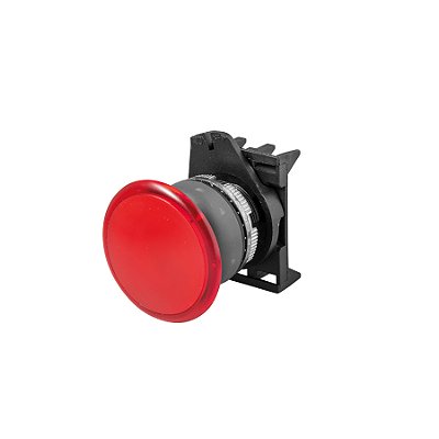 Botão de Emergência Ø22mm – PPFL1M4NGL | Push-Pull com 1 Contato NF | EN ISO 13850