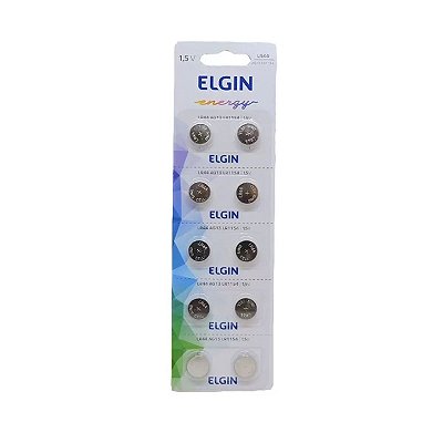 Bateria Alcalina Energy Lr44 - AG13 - LR1154 1.5v Blister 10 Unidades Elgin