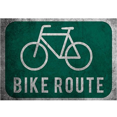 Jogo Americano Bike Route - 02 Peças