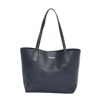 Bolsa de Couro Griffazzi Azul Marinho