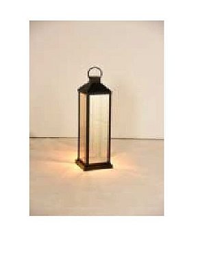 Lanterna Abajur Metal Domado 5847 VINTAGE G Vintage Colonial Candeeiro Lamparina 1 Lâmpada PAR 16 GU-10 Altura 82cm - Largura 20cm