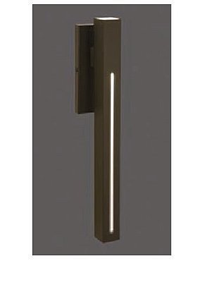 Arandela Metal Domado 5590 CAD Quadrada Moderna Com Rasgo Fixa 1 Lâmpada G-9 40 x 8 x 8cm