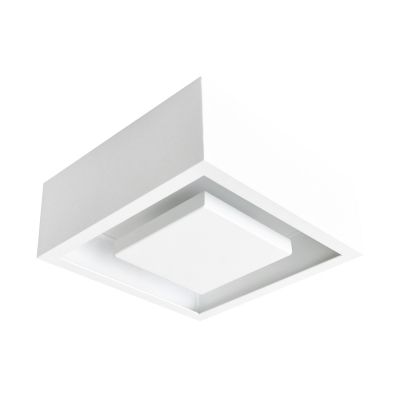 Plafon Hide LED Quadrado Embutido Branco 8,5x22cm Bella Iluminação 1x LED 12W Bivolt DL081WW Salas e Cozinhas