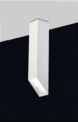 Plafon Fino Moderno Vertical Alumínio Branco 30x7,6cm Old Artisan 1x PAR20 Bivolt EMB-4982 Balcões e Entradas