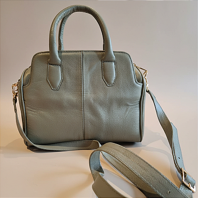 Bolsa Valentina em Couro Legítimo – Verde Erva-Doce