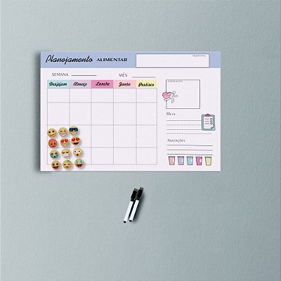 Quadro Planejamento Alimentar - Planner Alimentar