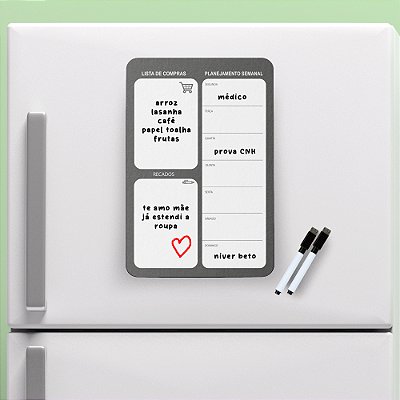 Imã Lousa Planejador - Lista de Compras