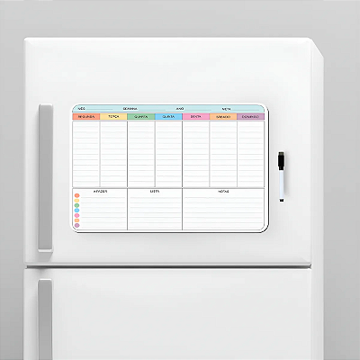 Imã Lousa Planejador - Planner Semanal/Mensal