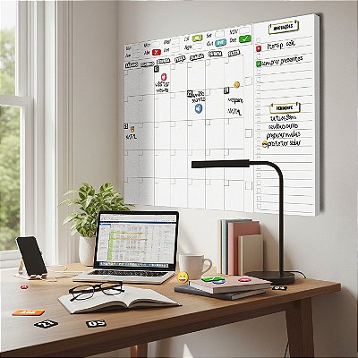 Lousa Planner Quadro Planejamento Interativo Mensal