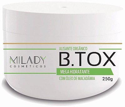 Btox Alisante Organico 250g Milady Cosméticos