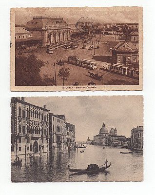 2 Cartões Postais da Itália dos anos 20/30