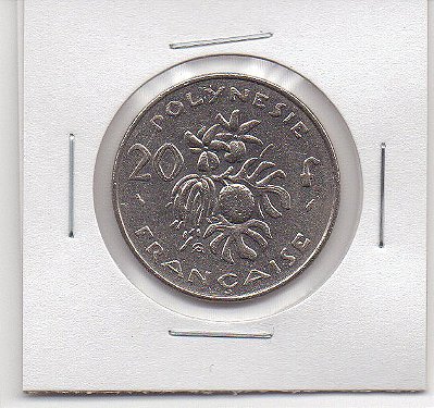 Polinésia Francesa 20 francos, 1984 - MBC