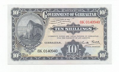 Cédula de Gibraltar - 10 Shillings
