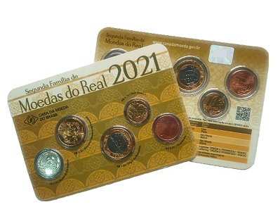 Blister Oficial Set de Moedas da Segunda Família do Real 2021