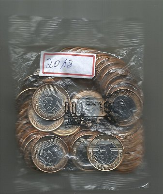 Sachê de moedas de 1 real - 2018