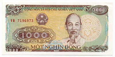 Cédula do Vietnã - 1000 dong
