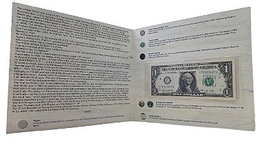 Folder para Cédula de 1 Dollar (com cédula)