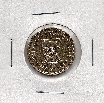 Moeda das Ilhas Falklands - 1  Libra de 2004