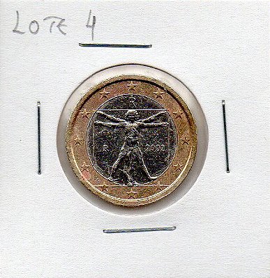 Itália - 1 Euro - 2002 - Leonardo Da Vinci Homem Vitruviano (L4)