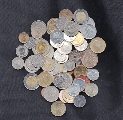 Lote com 35 Países - 70 moedas