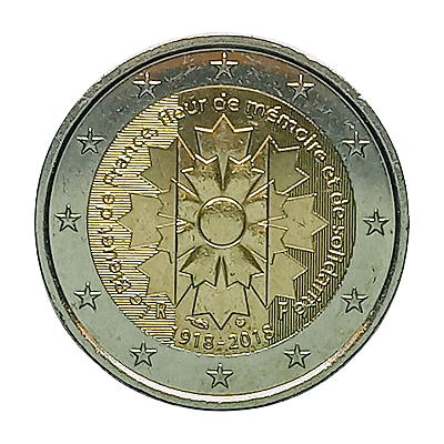 Moeda de 2 Euros da França - 2018