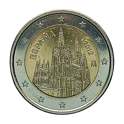 Moeda de 2 Euros da Espanha - 2012