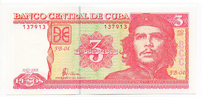 Cédula de Cuba - 3 Pesos
