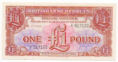 Cédula Militar Inglaterra - 1 Libra