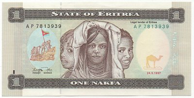 Cédula da 1 Nakfa Eritrea