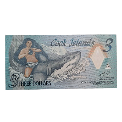 Cédula das Ilhas Cook - 3 Dollars