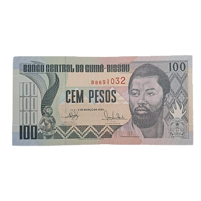 Cédula da Guiné Bissau - 100 Pesos