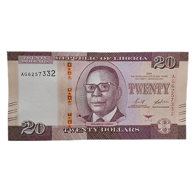 Cédula da Libéria - 20 Dollars