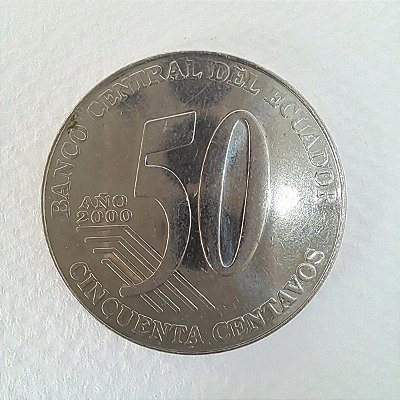 Moeda do Equador - 50 centavos do ano de 2000