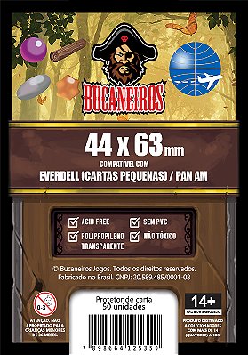 Sleeve Customizado para Everdell (Cartas Pequenas) / Pan Am / Slay the Spire (44 x 63)